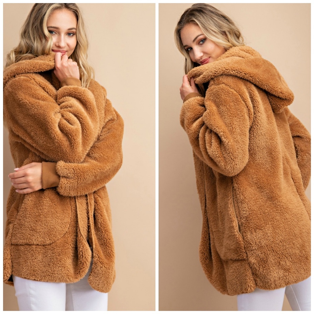 Teddy Bear Caramel Jacket - Picture 4 of 5